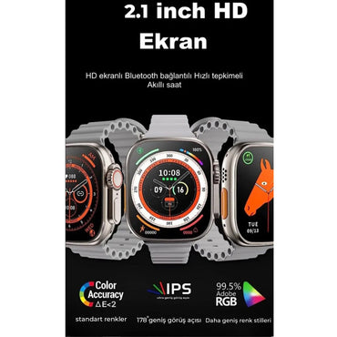 Joko Ultra 8 2.1 inç IPS Ekran Konuşma ve NFC Özellikli Akıllı Saat