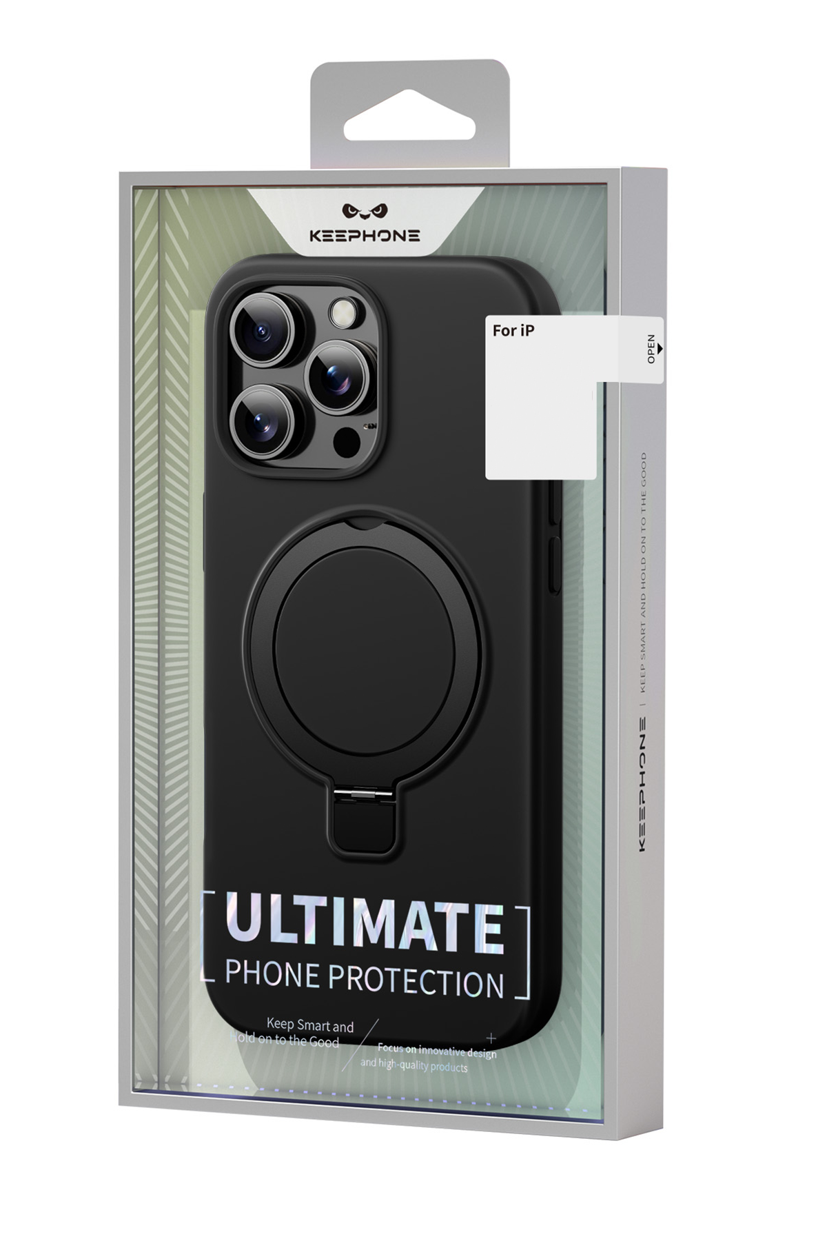 Keephone Apple iPhone 16 Magi Pro Standlı Magsafe Kapak - Mavi