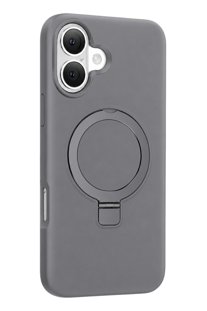 Keephone Apple iPhone 16 Magi Pro Standlı Magsafe Kapak - Titan Gri