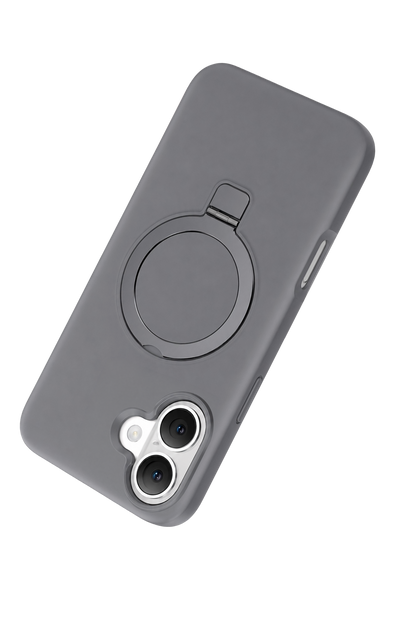 Keephone Apple iPhone 16 Magi Pro Standlı Magsafe Kapak - Titan Gri