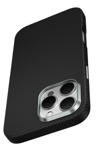 Keephone Apple iPhone 16 Pro Kevlar Caiser Magsafe Kapak - Siyah