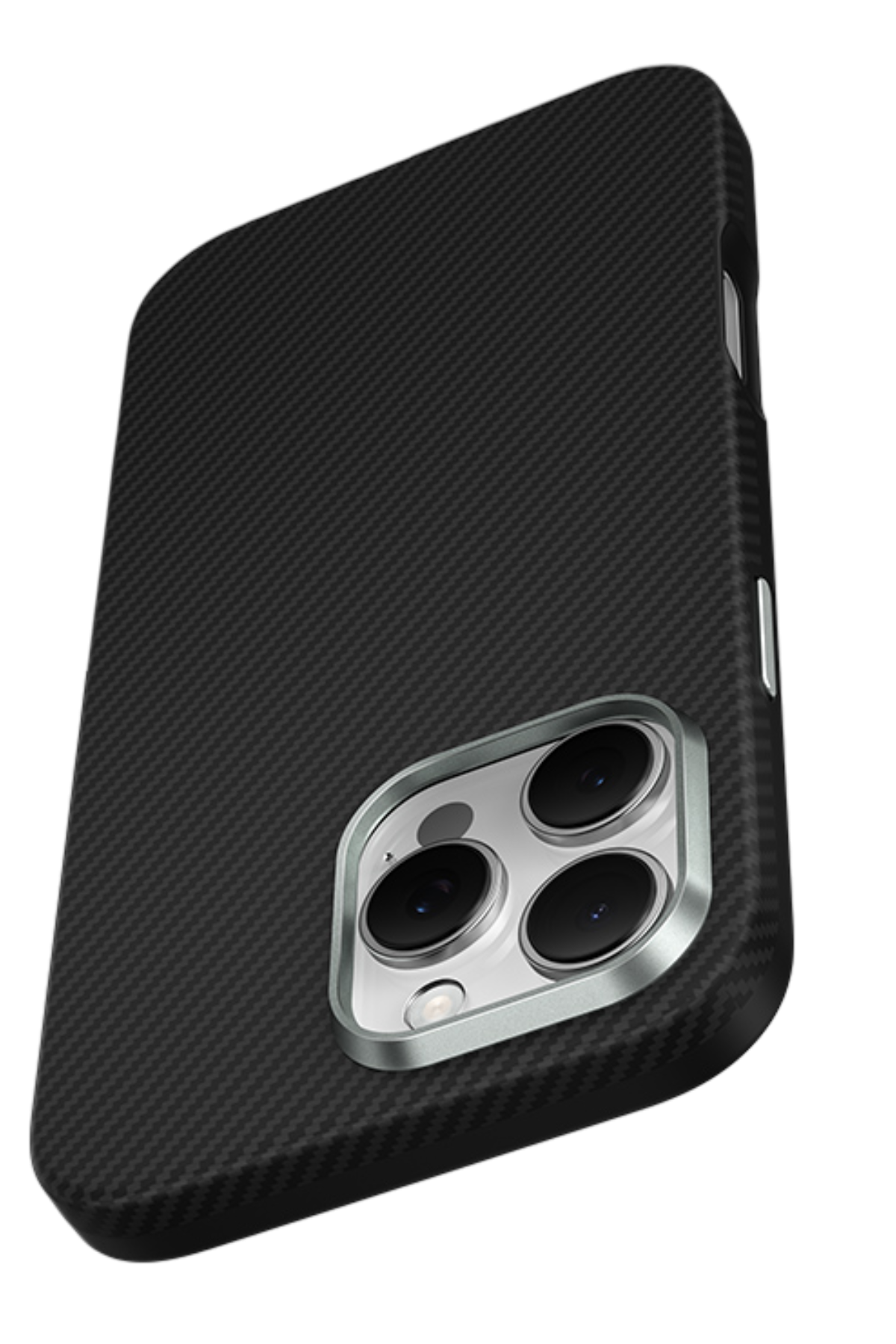 Keephone Apple iPhone 16 Pro Max Kevlar Caiser Magsafe Kapak - Siyah