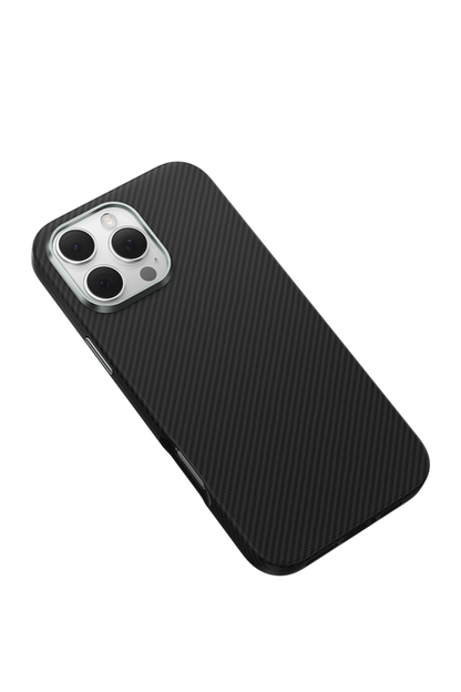 Keephone Apple iPhone 16 Pro Max Kevlar Caiser Magsafe Kapak - Siyah