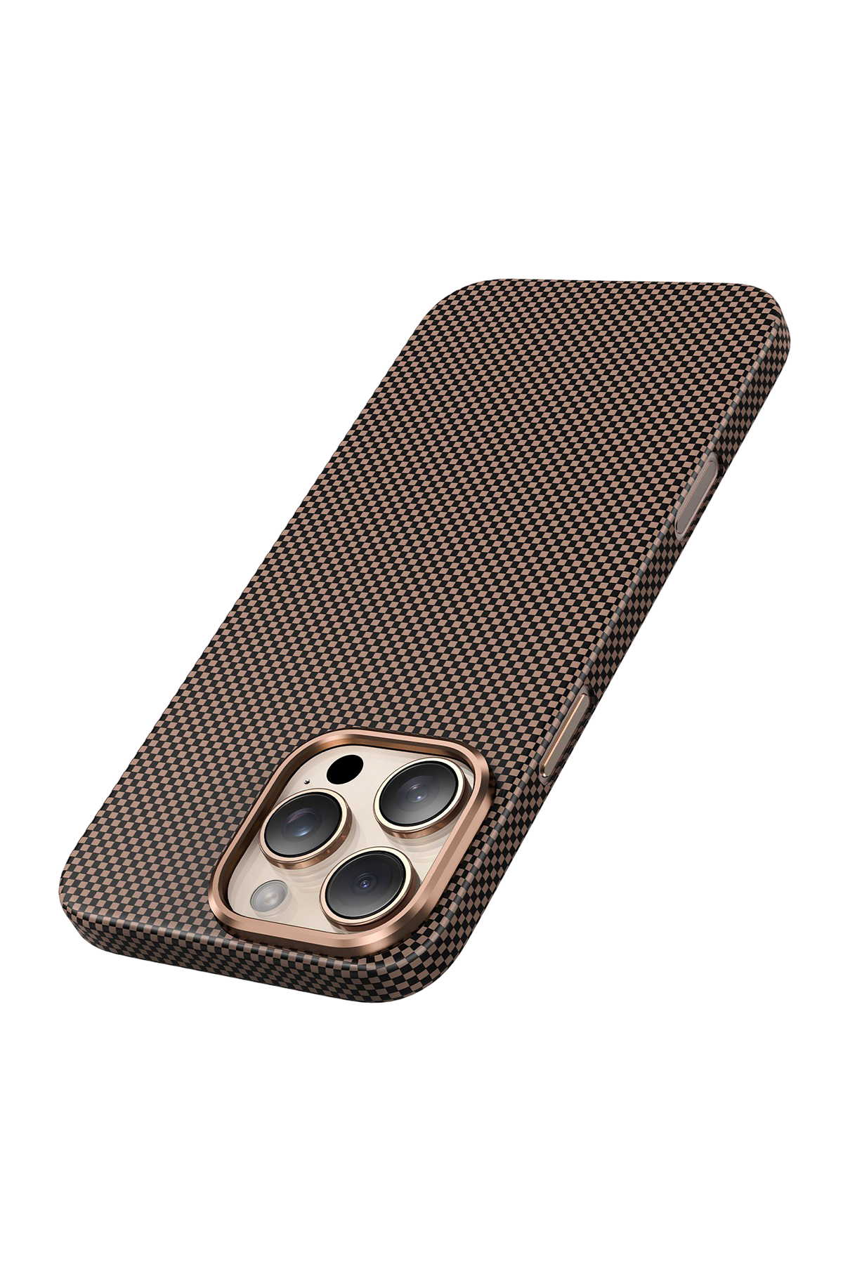 Keephone Apple iPhone 16 Pro Max Kevlar Norra Magsafe Kılıf - Bronz
