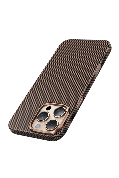 Keephone Apple iPhone 16 Pro Max Kevlar Norra Magsafe Kılıf - Bronz