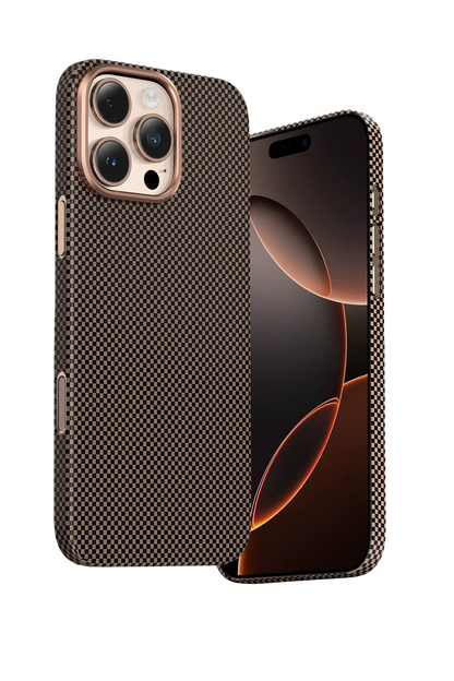 Keephone Apple iPhone 16 Pro Max Kevlar Norra Magsafe Kılıf - Bronz
