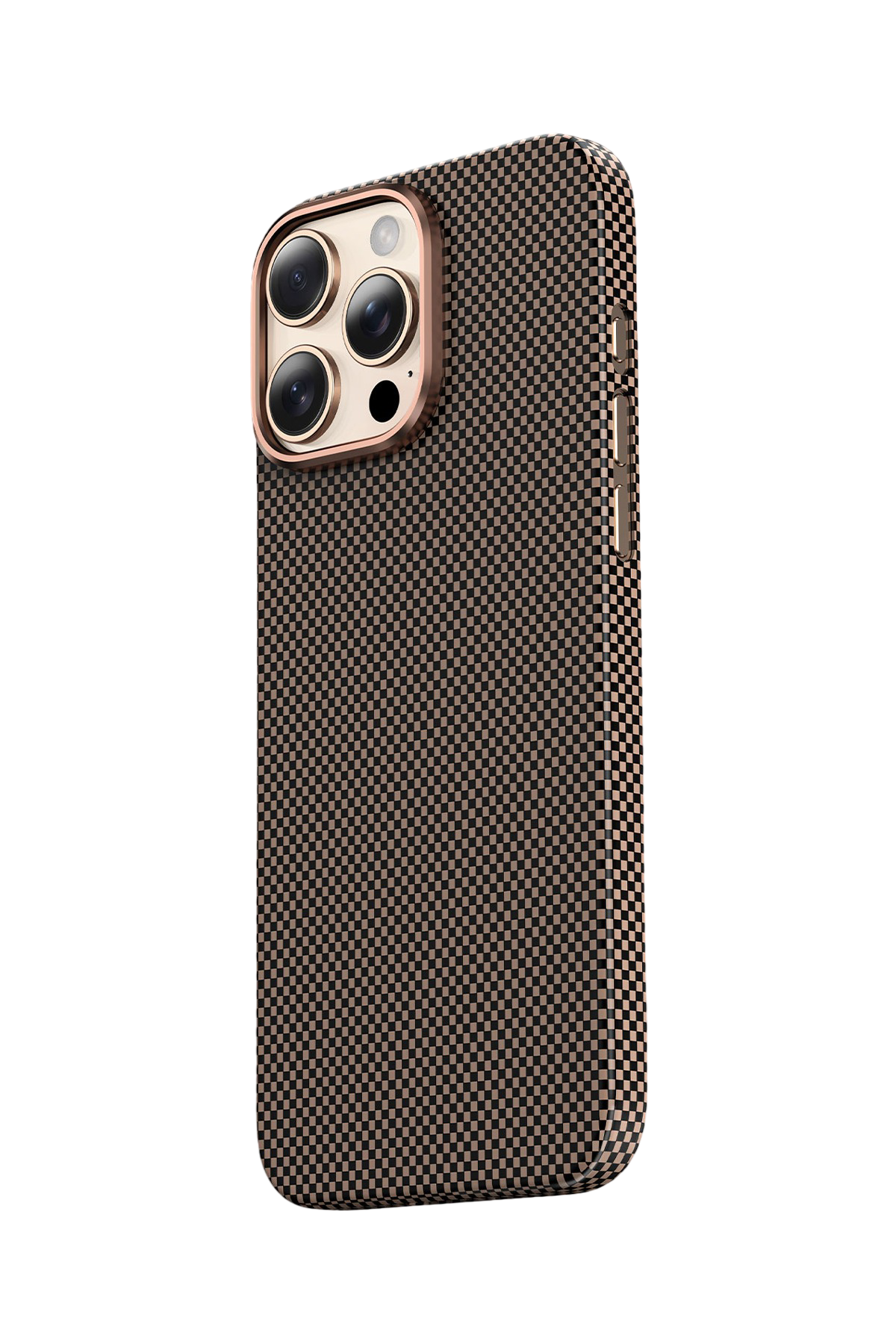 Keephone Apple iPhone 16 Pro Max Kevlar Norra Magsafe Kılıf - Bronz