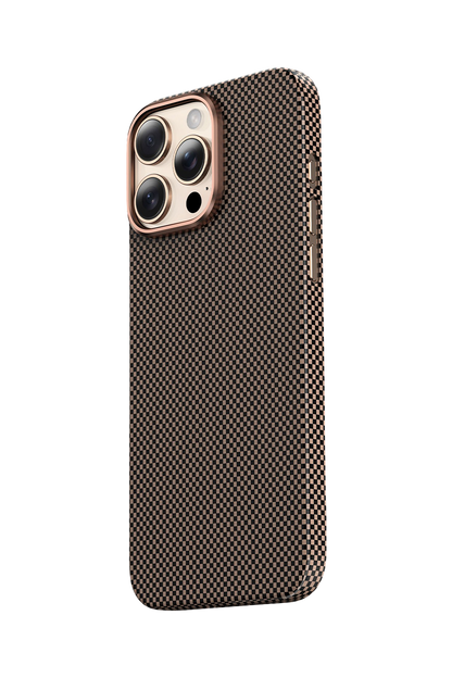 Keephone Apple iPhone 16 Pro Max Kevlar Norra Magsafe Kılıf - Bronz