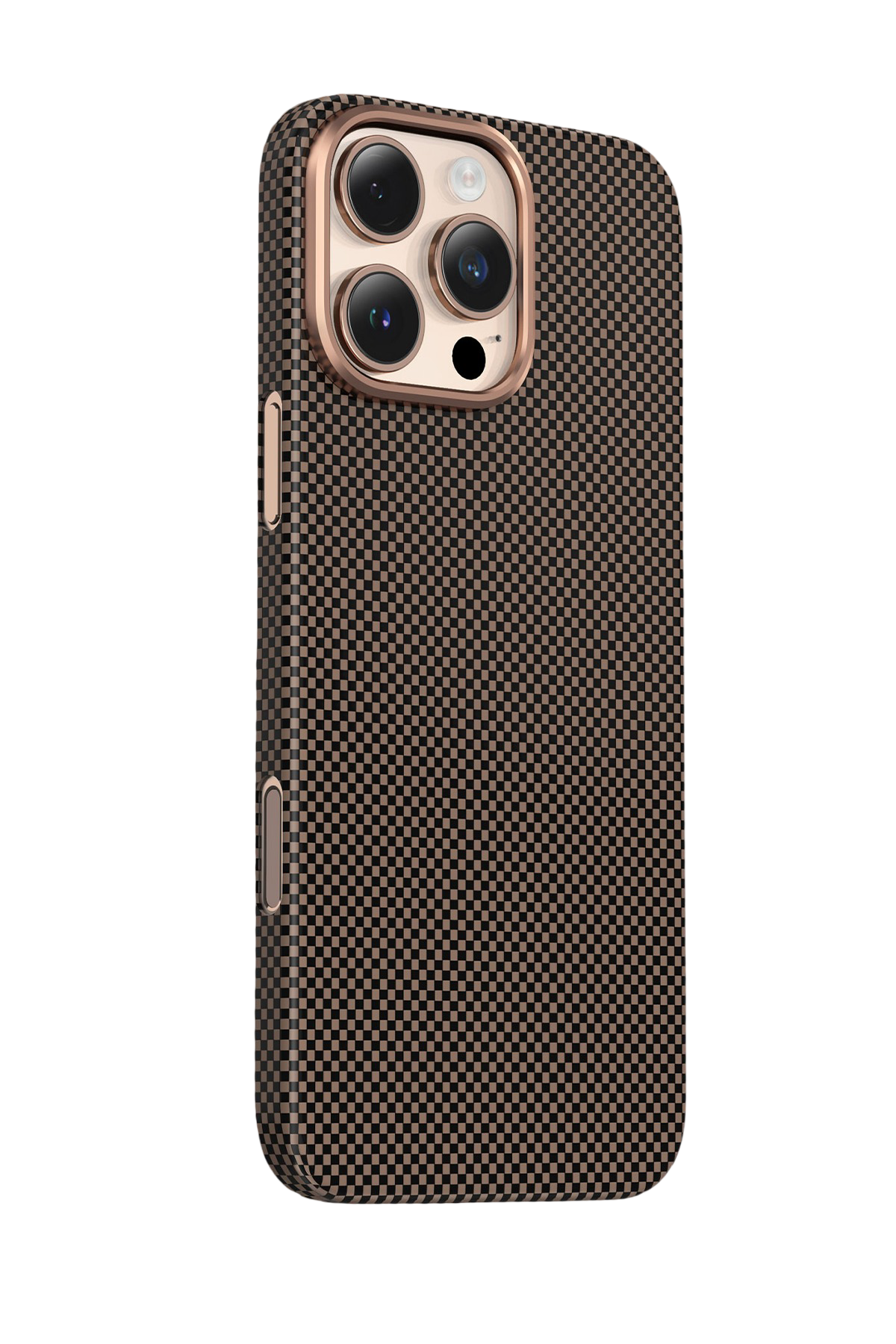 Keephone Apple iPhone 16 Pro Max Kevlar Norra Magsafe Kılıf - Bronz