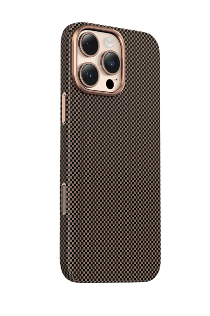 Keephone Apple iPhone 16 Pro Max Kevlar Norra Magsafe Kılıf - Bronz
