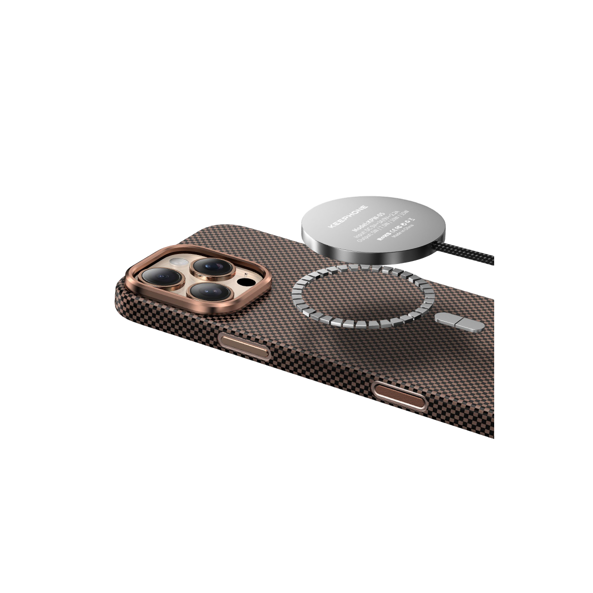 Keephone Apple iPhone 16 Pro Max Kevlar Norra Magsafe Kılıf
