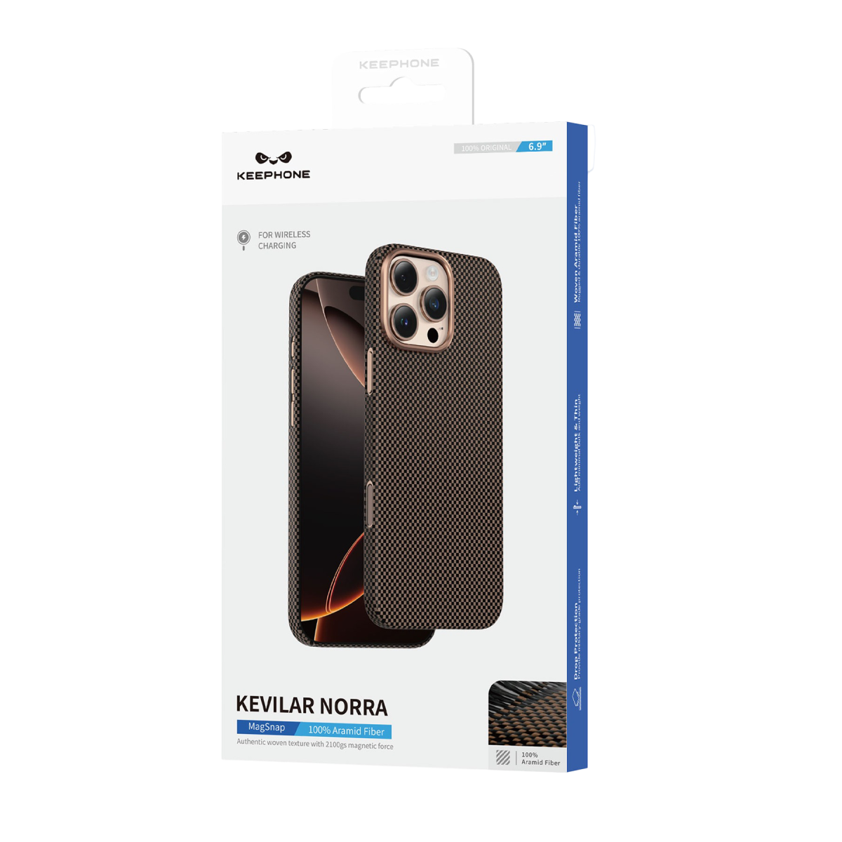 Keephone Apple iPhone 16 Pro Max Kevlar Norra Magsafe Kılıf