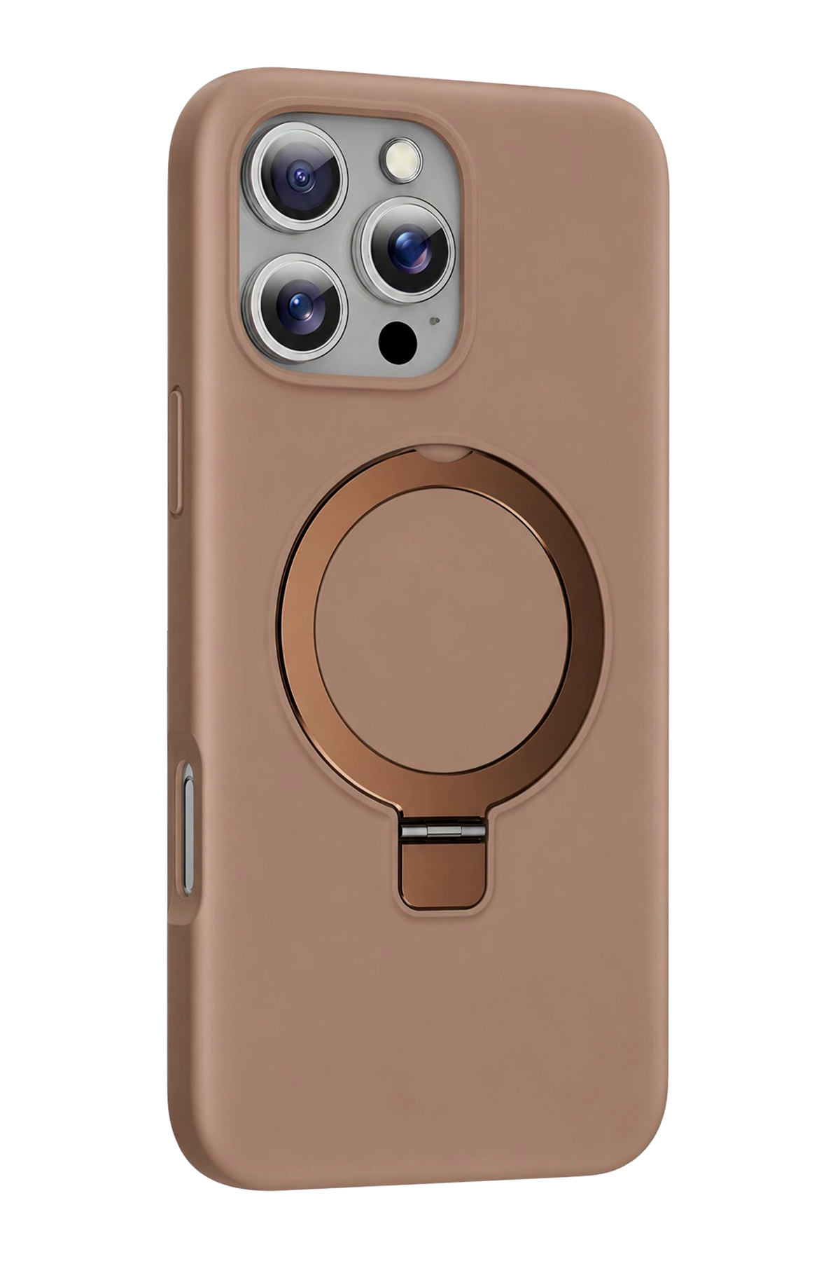 Keephone Apple iPhone 16 Pro Max Magi Pro Standlı Magsafe Kapak - Çöl Titanyum
