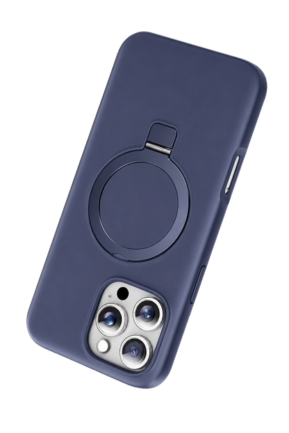 Keephone Apple iPhone 16 Pro Max Magi Pro Standlı Magsafe Kapak - Mavi