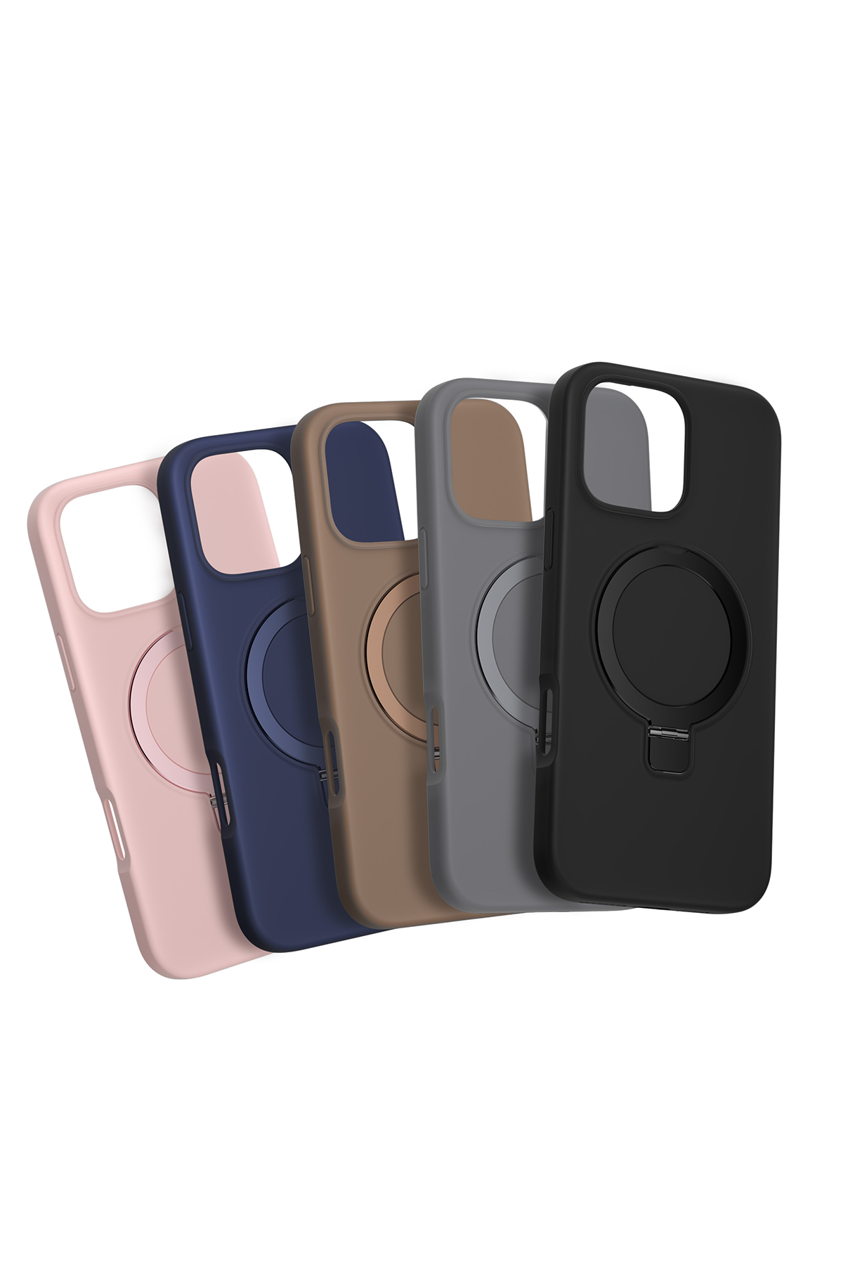 Keephone Apple iPhone 16 Pro Max Magi Pro Standlı Magsafe Kapak - Pembe