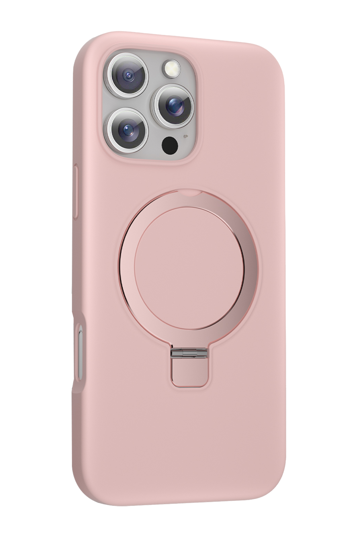 Keephone Apple iPhone 16 Pro Max Magi Pro Standlı Magsafe Kapak - Pembe