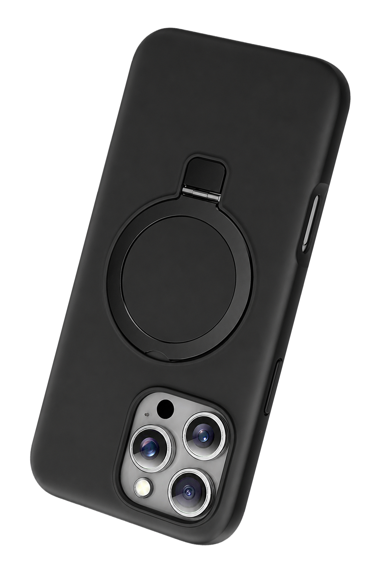 Keephone Apple iPhone 16 Pro Max Magi Pro Standlı Magsafe Kapak - Siyah