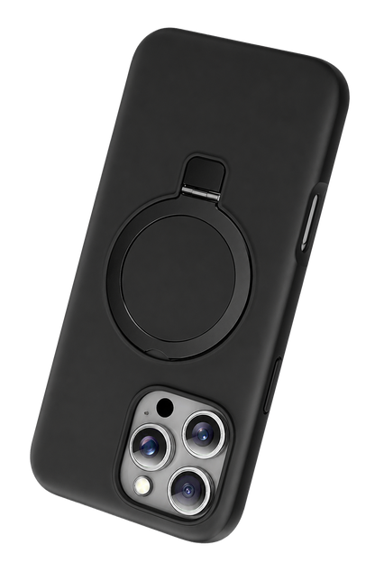 Keephone Apple iPhone 16 Pro Max Magi Pro Standlı Magsafe Kapak - Siyah