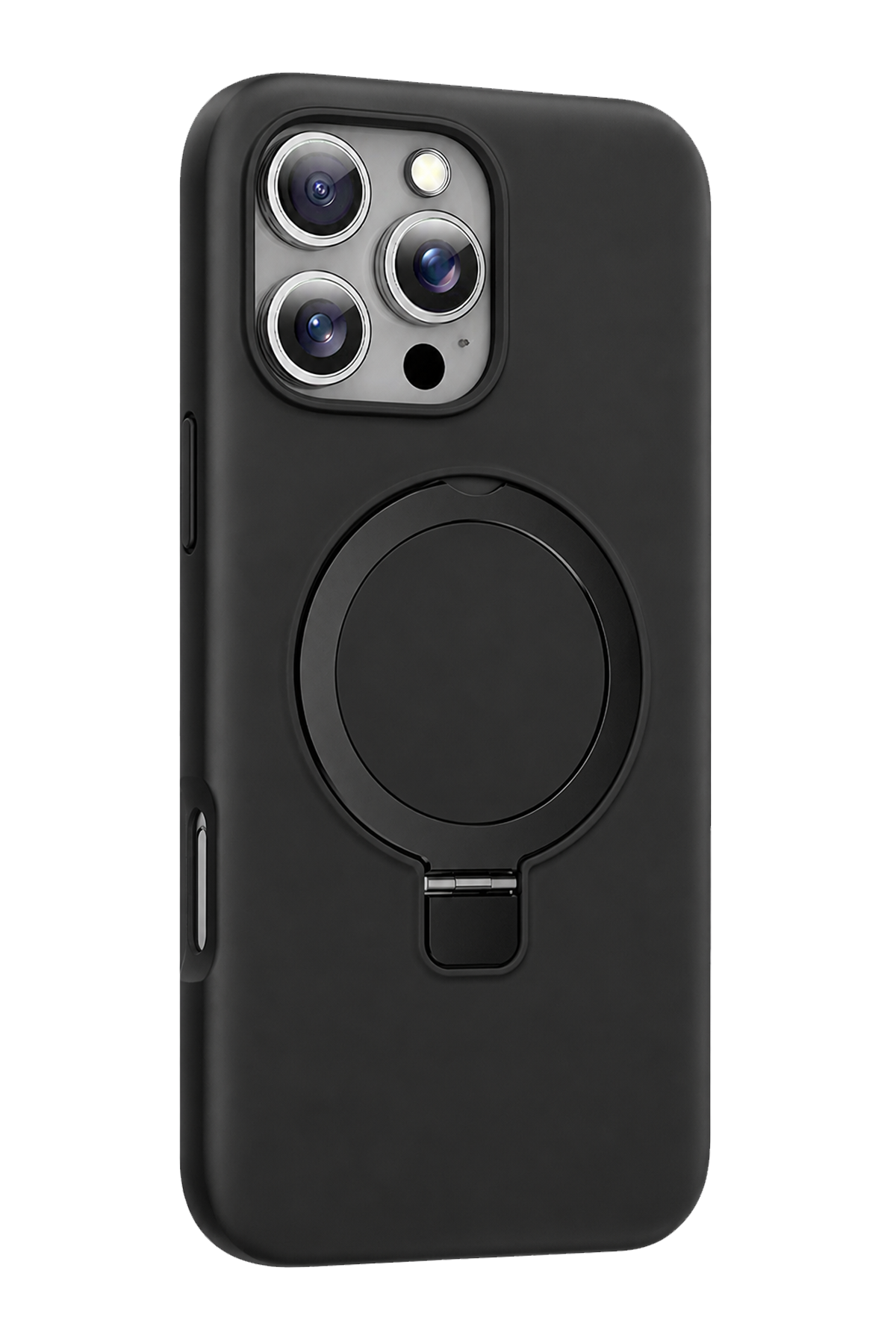 Keephone Apple iPhone 16 Pro Max Magi Pro Standlı Magsafe Kapak - Siyah