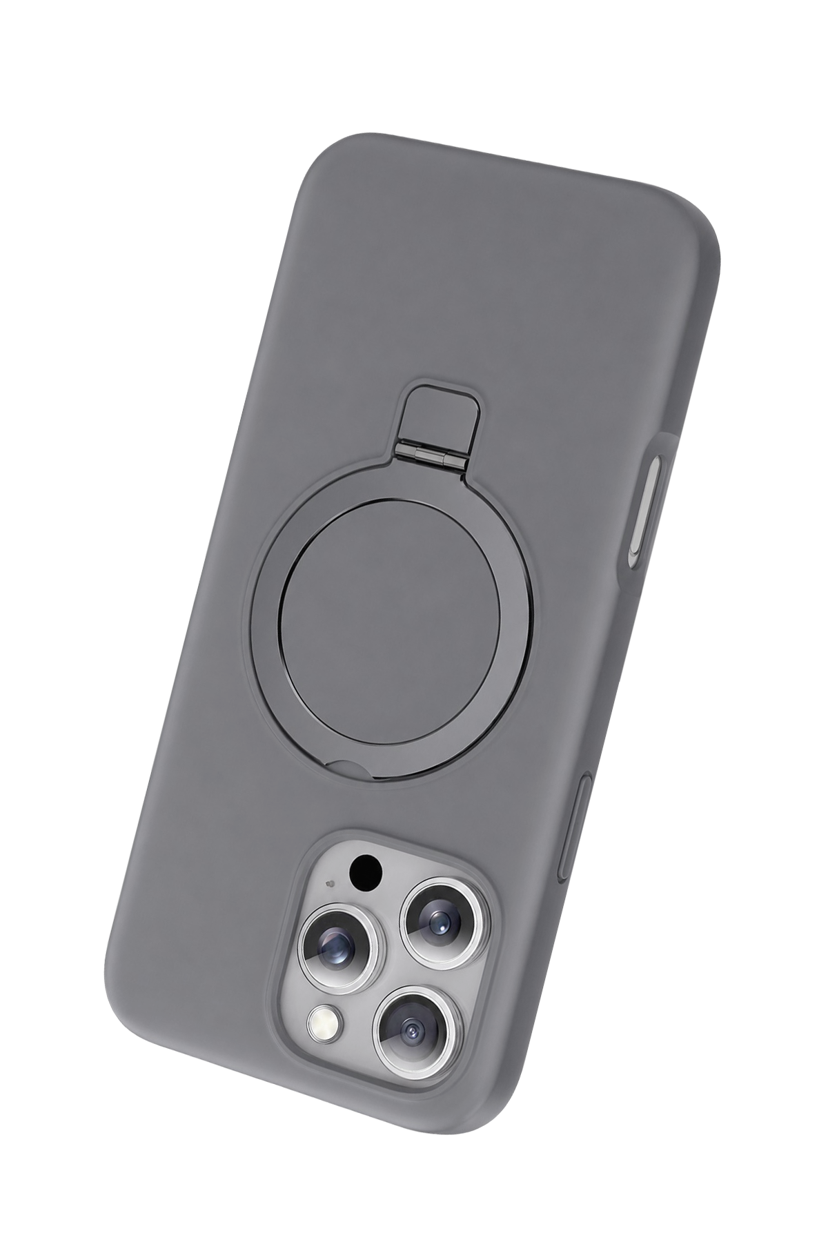 Keephone Apple iPhone 16 Pro Max Magi Pro Standlı Magsafe Kapak - Titan Gri