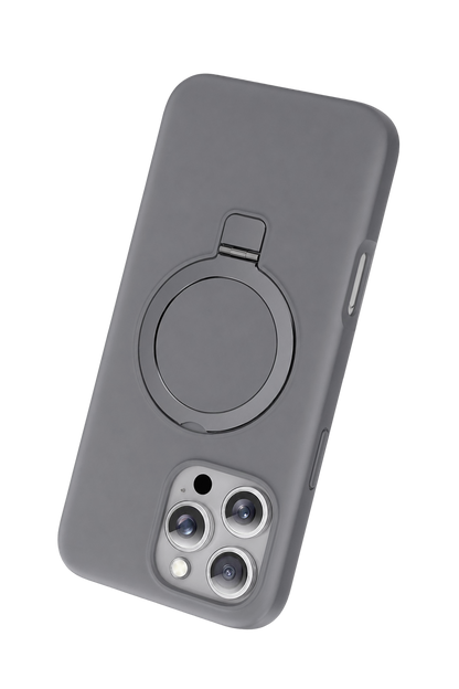 Keephone Apple iPhone 16 Pro Max Magi Pro Standlı Magsafe Kapak - Titan Gri