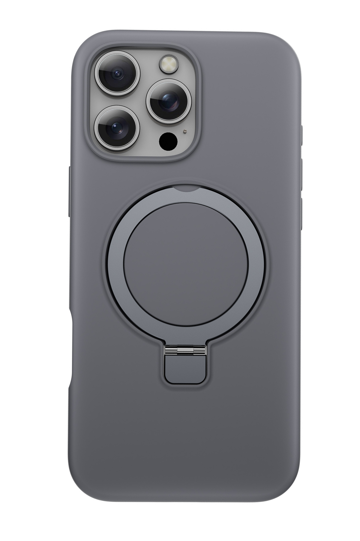 Keephone Apple iPhone 16 Pro Max Magi Pro Standlı Magsafe Kapak - Titan Gri