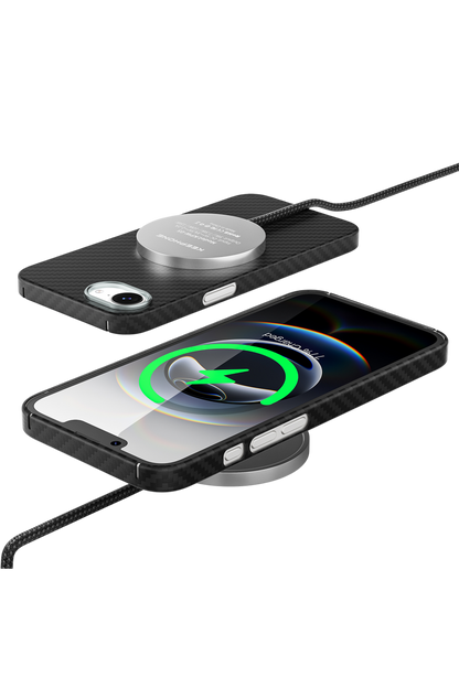 Keephone Apple iPhone 17E Kevlar Diago Magsafe Kılıf - Siyah