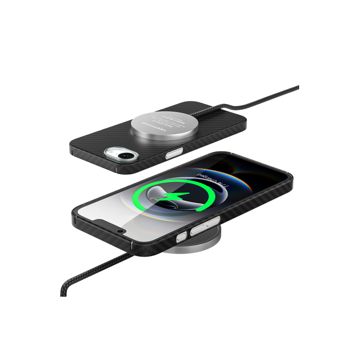 Keephone Apple iPhone 17E Kevlar Diago Magsafe Kılıf