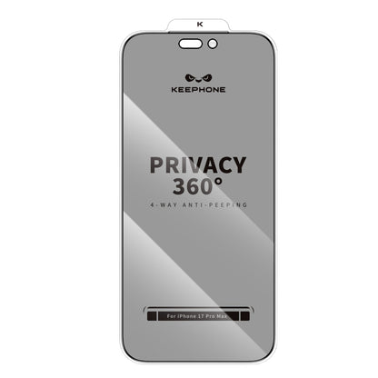 Keephone Apple iPhone 17 360 4 Way Privacy Cam Ekran Koruyucu