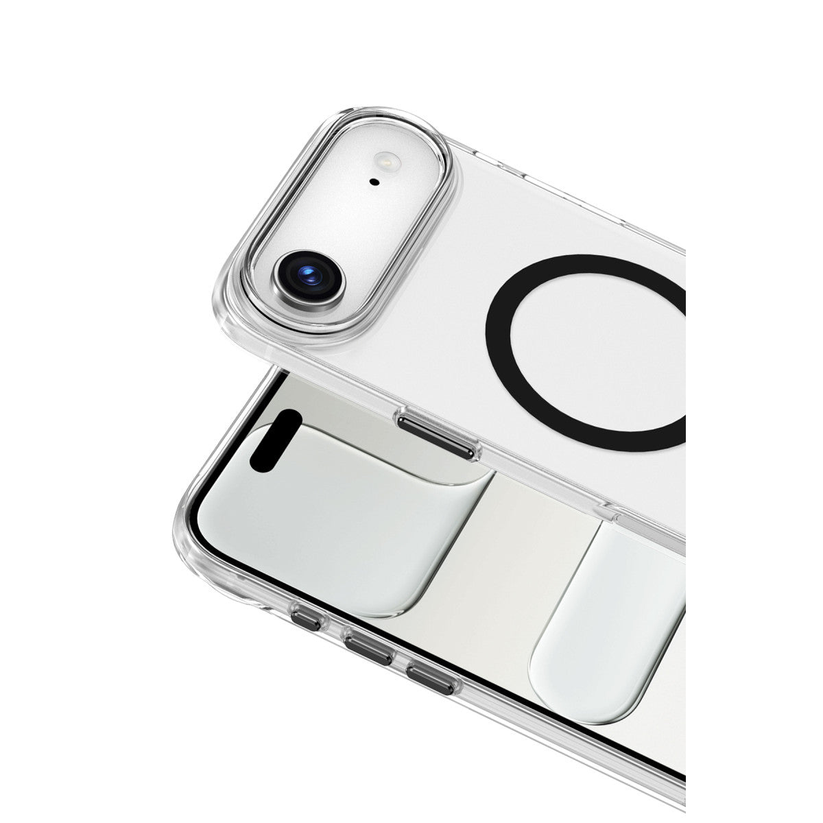 Keephone Apple iPhone 17 Air Aurora Şeffaf Magsafe Kılıf