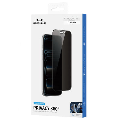 Keephone Apple iPhone 17 Pro 360 4 Way Privacy Cam Ekran Koruyucu