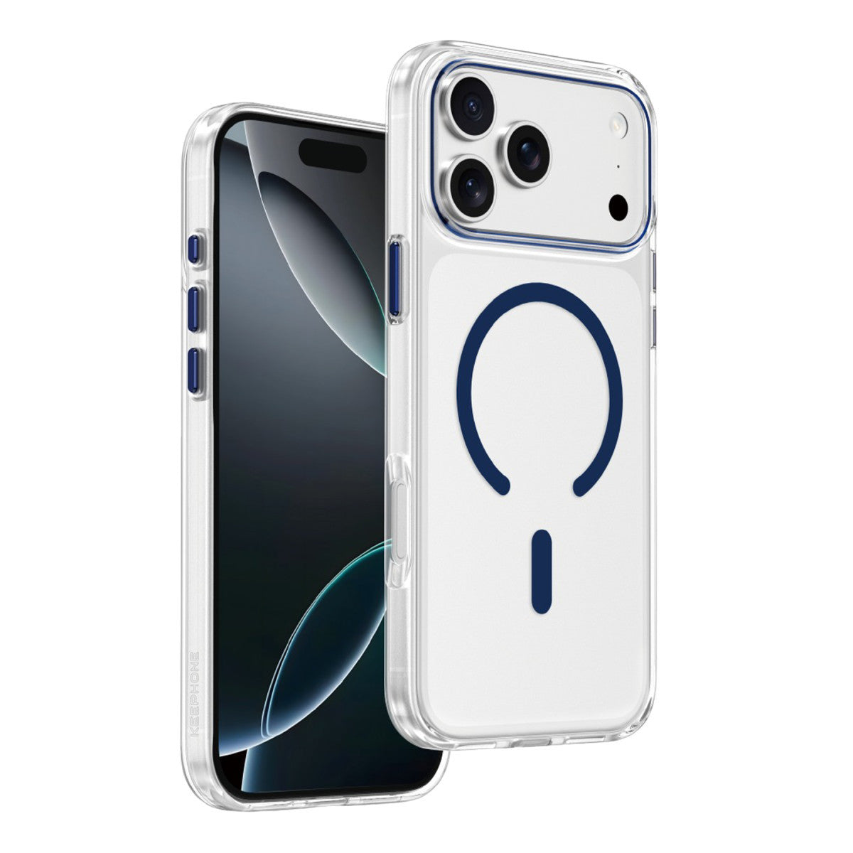 Keephone Apple iPhone 17 Pro Aurora Şeffaf Magsafe Kılıf