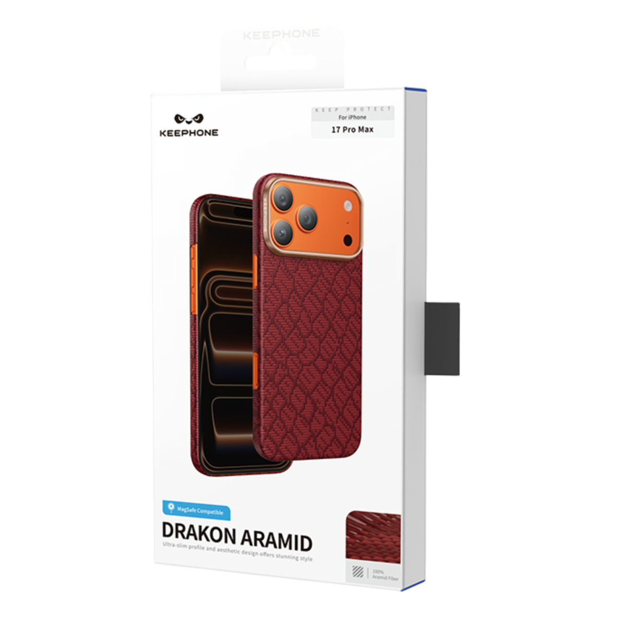 Keephone Apple iPhone 17 Pro Drakon Aramid Magsafe Kapak