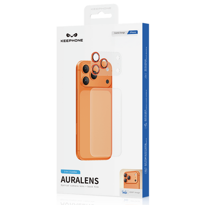 Keephone Apple iPhone 17 Pro Max Auralens Arka Film Ve Kamera Lens Koruyucu