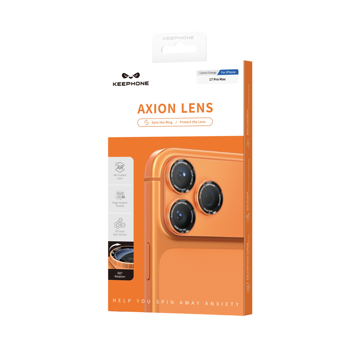 Keephone Apple iPhone 17 Pro Max Axion Kamera Lens Koruyucu