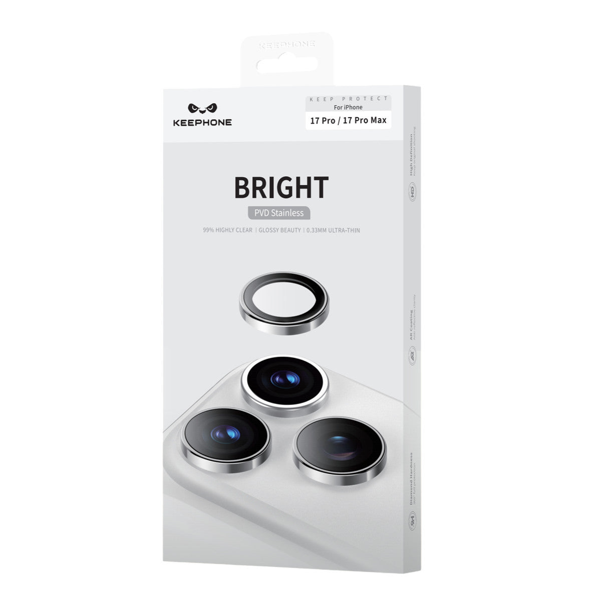 Keephone Apple iPhone 17 Pro Max Bright PVD Metal Kamera Lens