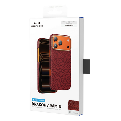 Keephone Apple iPhone 17 Pro Max Drakon Aramid Magsafe Kapak