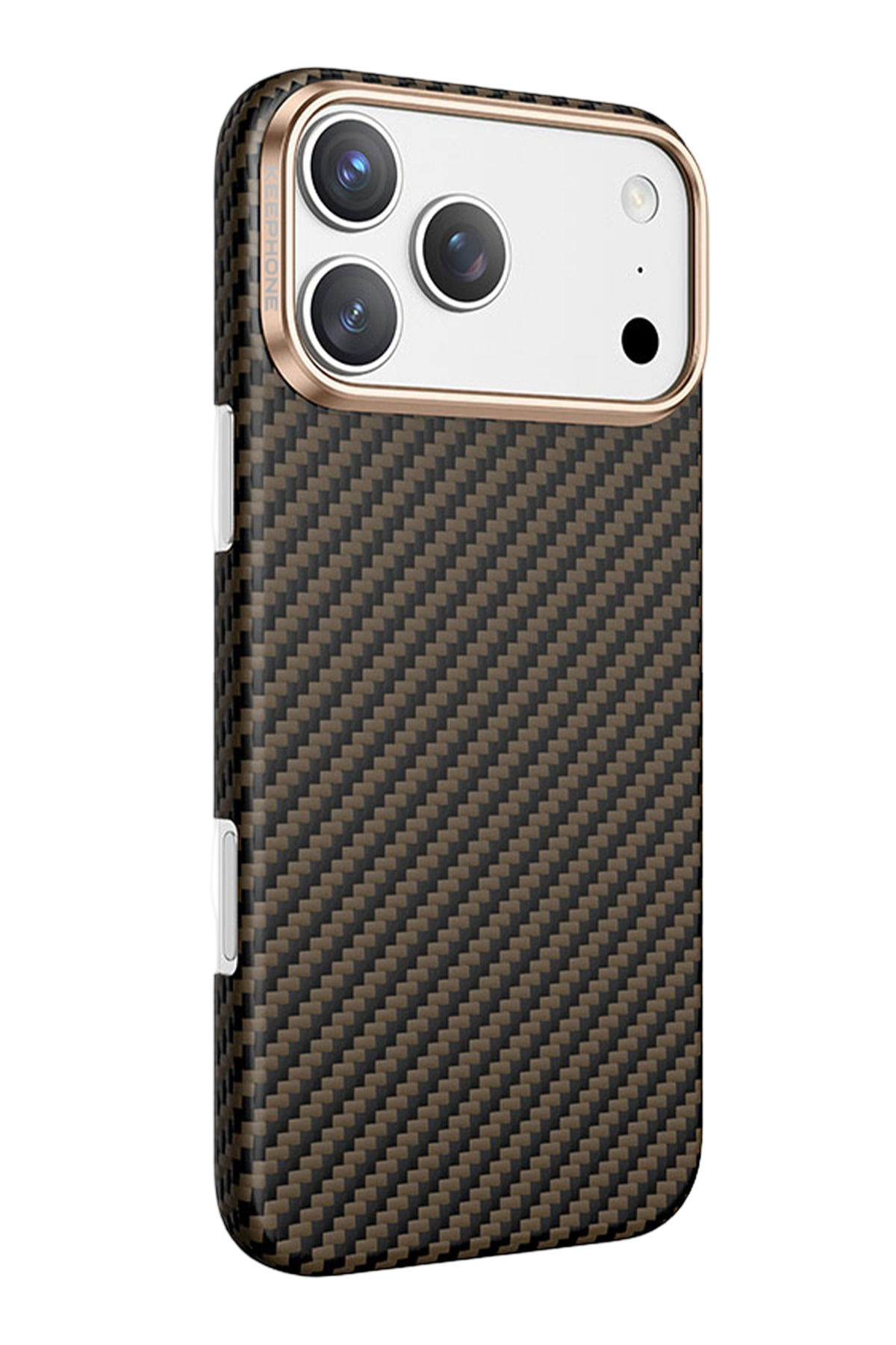 Keephone Apple iPhone 17 Pro Max Kevlar Diago Magsafe Kılıf - Bronz