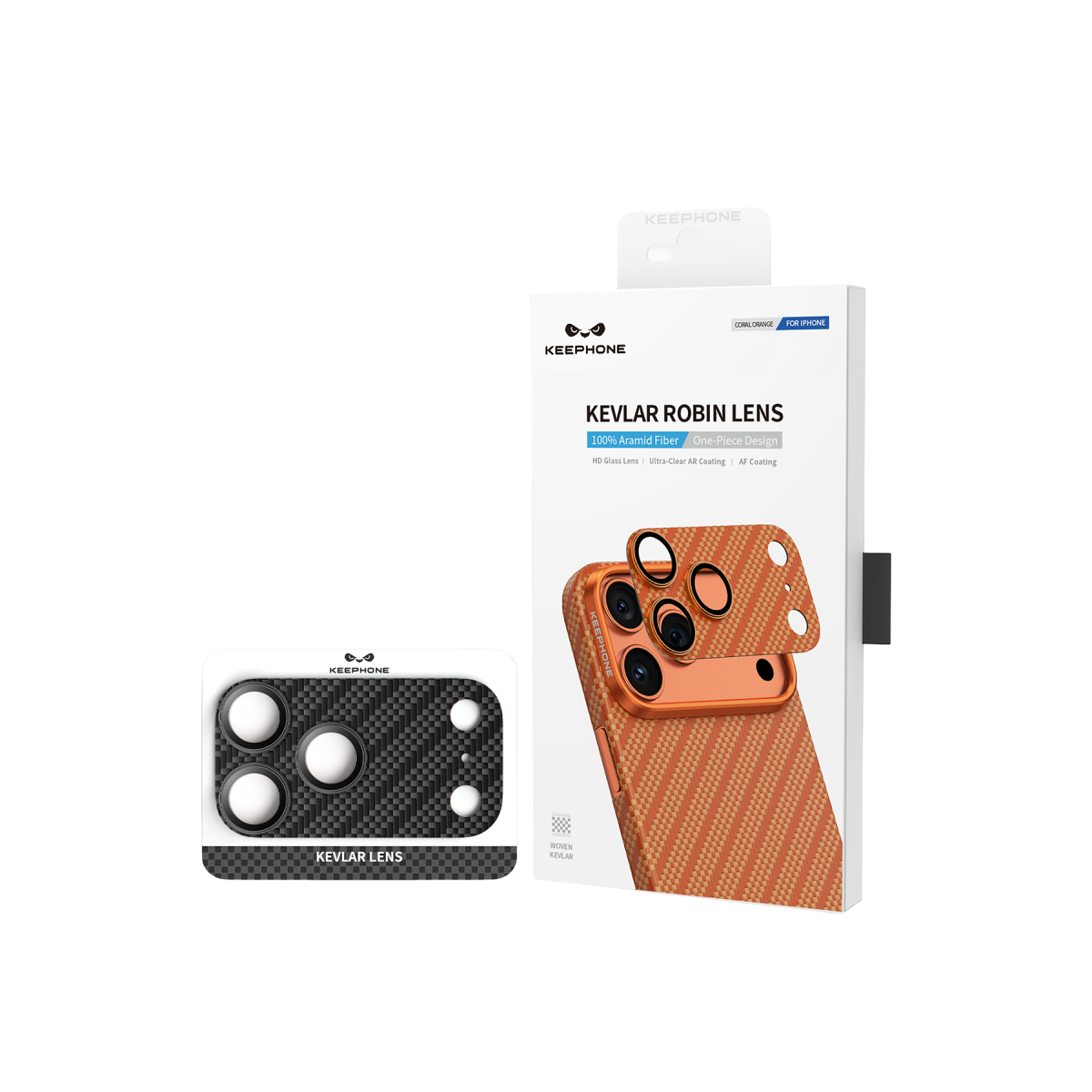 Keephone Apple iPhone 17 Pro Max Kevlar Robin Kamera Lens Koruyucu