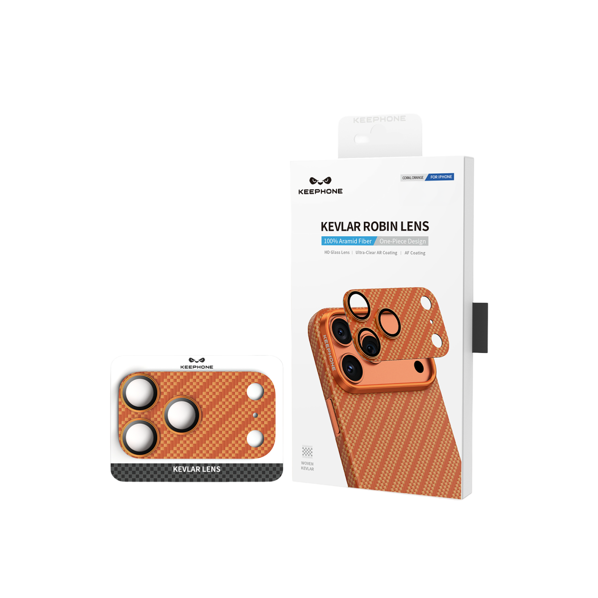 Keephone Apple iPhone 17 Pro Max Kevlar Robin Kamera Lens Koruyucu