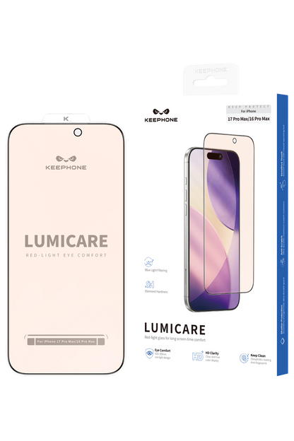 Keephone Apple iPhone 17 Pro Max Lumicare Cam Ekran Koruyucu - Siyah