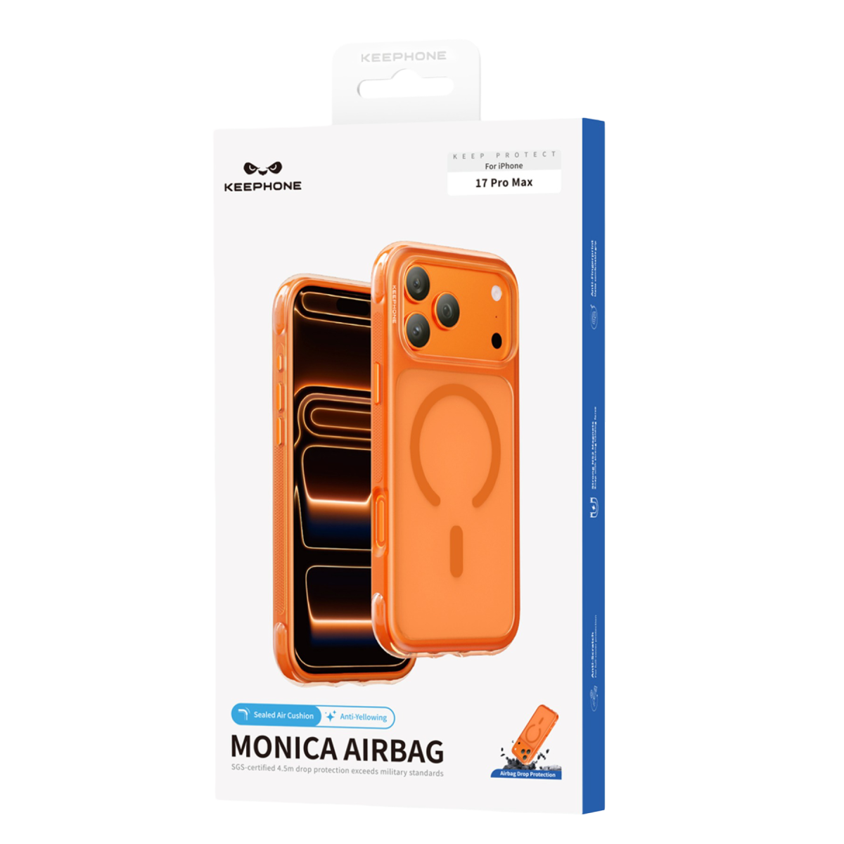 Keephone Apple iPhone 17 Pro Max Monica Airbag Magsafe Kapak