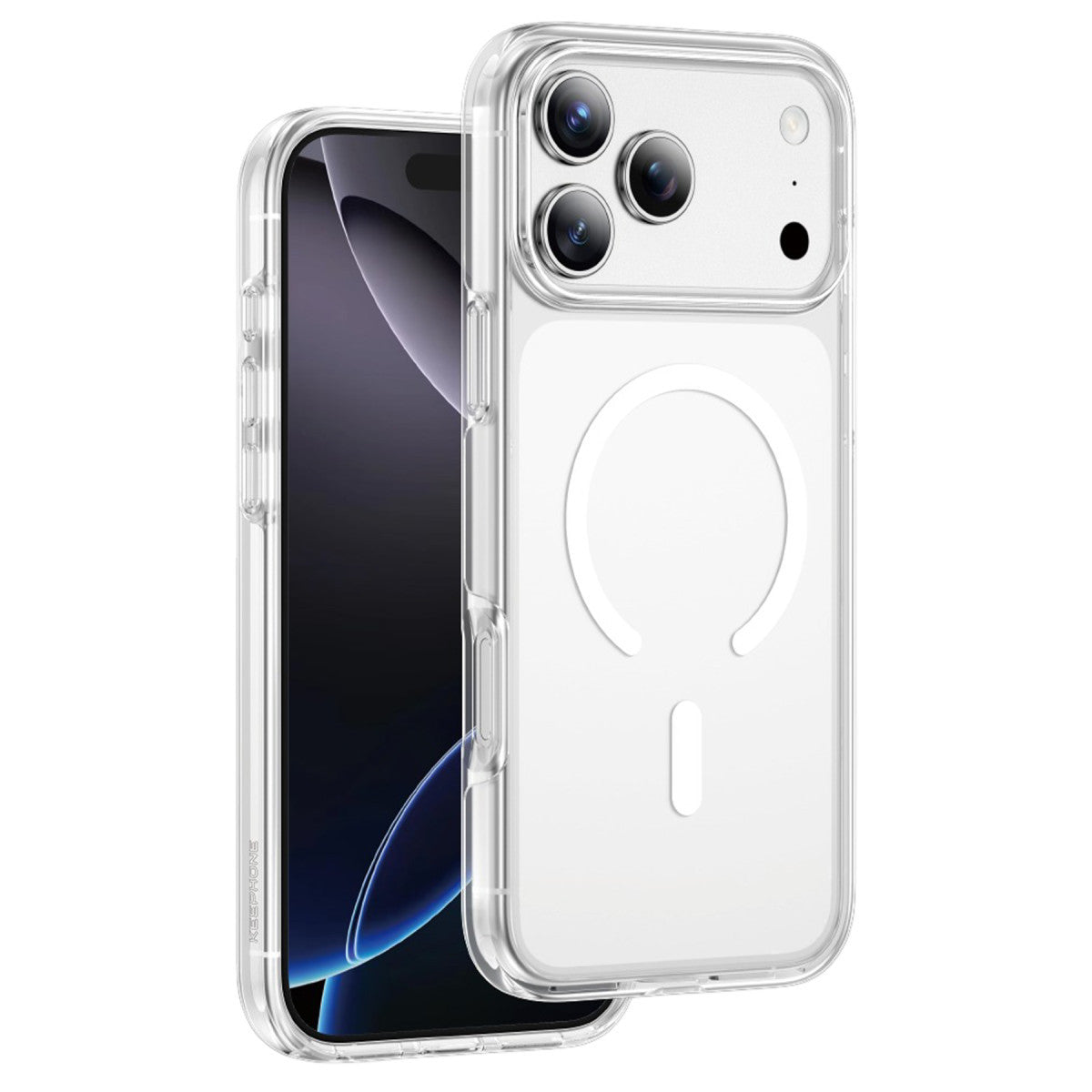 Keephone Apple iPhone 17 Pro Max Non Yellow Şeffaf Magsafe Kılıf