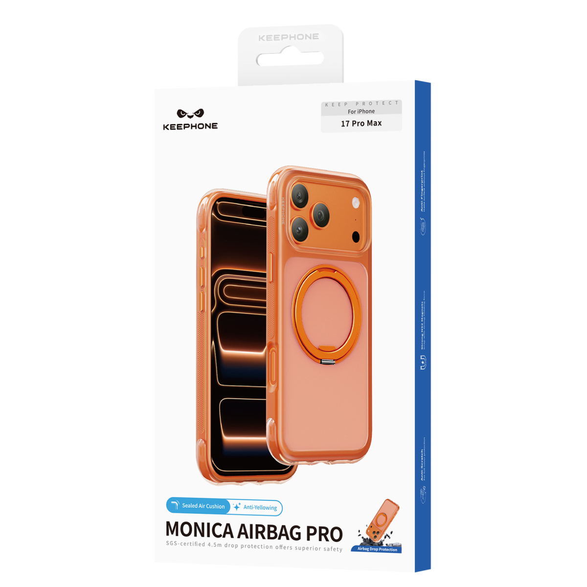 Keephone Apple iPhone 17 Pro Monica Airbag Pro Stantlı Magsafe Kapak