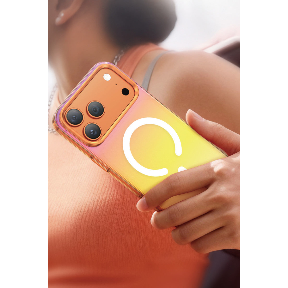 Keephone Apple iPhone 17 Pro Rainbow Magsafe Kapak