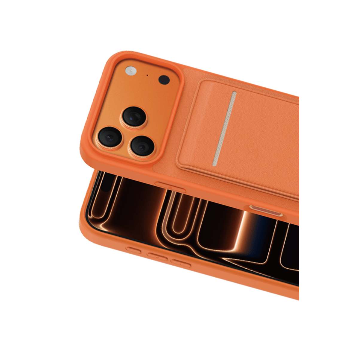 Keephone Apple iPhone 17 Pro Suedea Kartvizitli Standlı Kapak