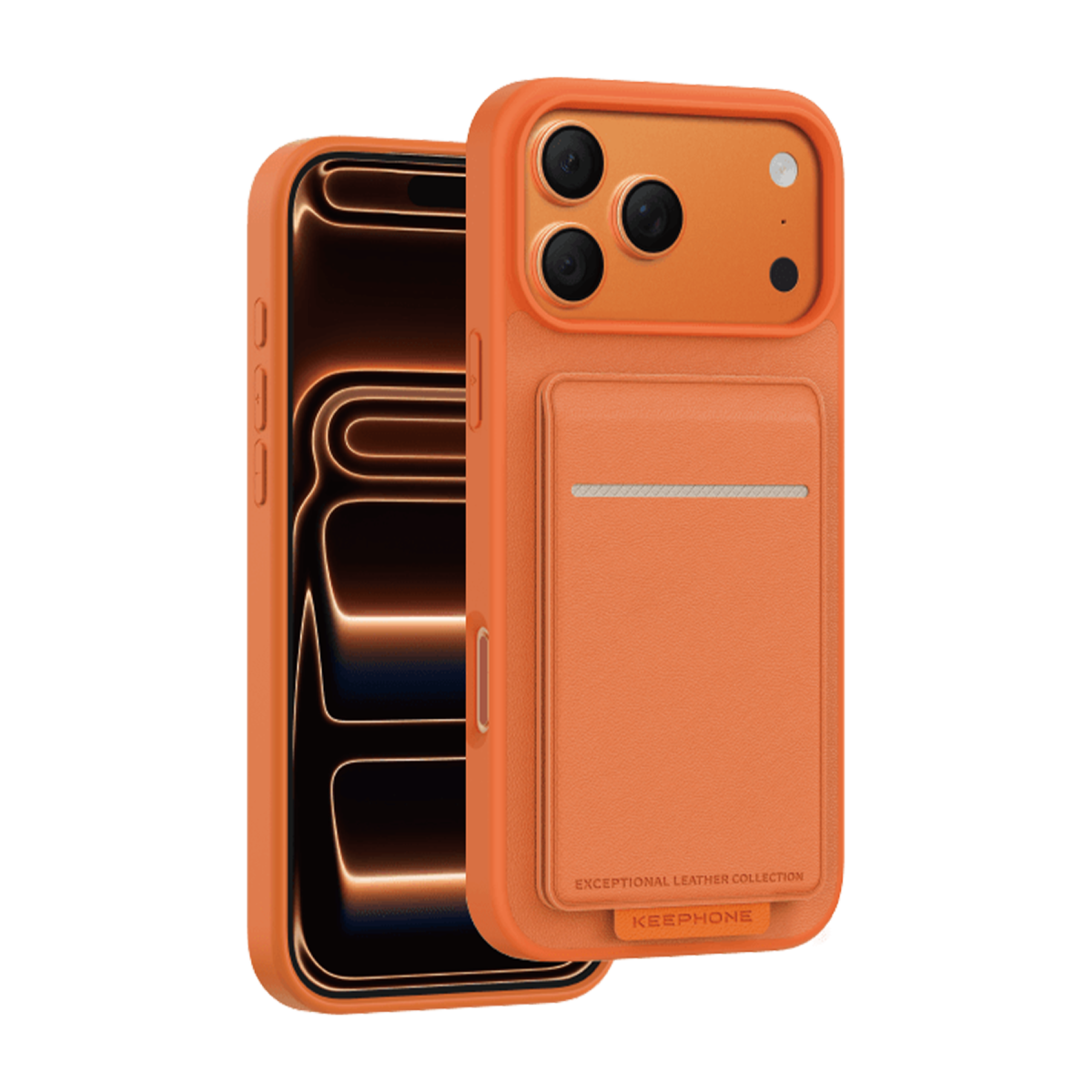 Keephone Apple iPhone 17 Pro Suedea Kartvizitli Standlı Kapak