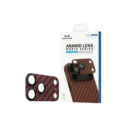 Keephone Apple iPhone 18 Pro Kevlar Robin Kamera Lens Koruyucu