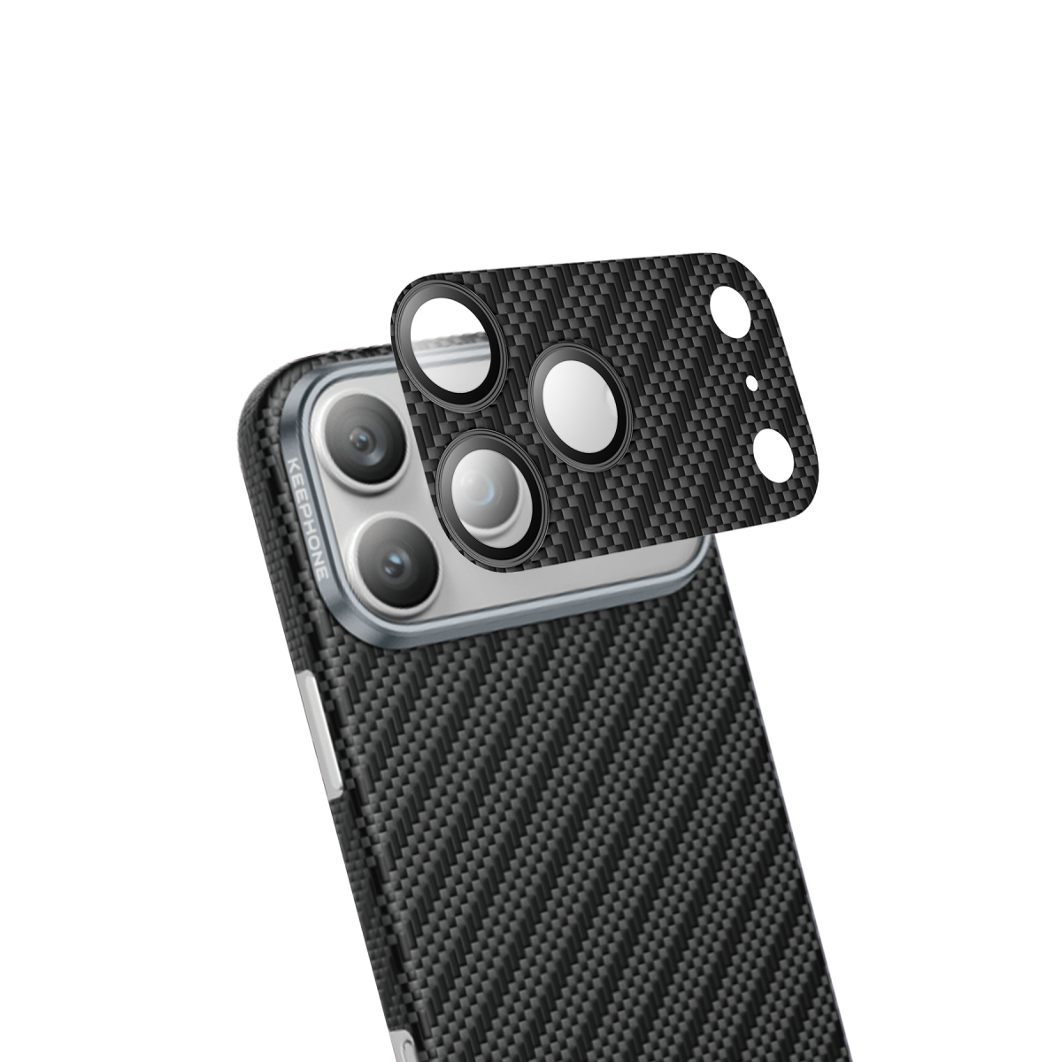 Keephone Apple iPhone 18 Pro Kevlar Robin Kamera Lens Koruyucu