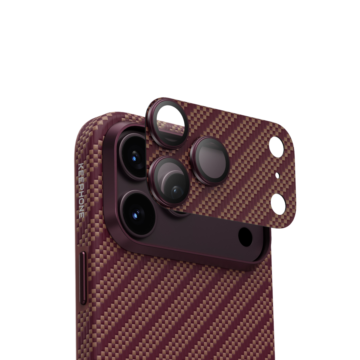 Keephone Apple iPhone 18 Pro Max Kevlar Robin Kamera Lens Koruyucu